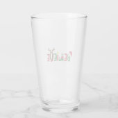 Funny Santa Claus Pet Believe Snowflakes kerst Glas (Achterkant)