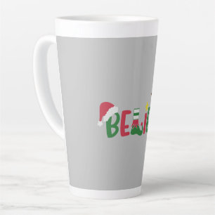 Funny Santa Claus Pet Believe Snowflakes kerst Latte Mok