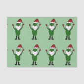 Funny Santa Claus Pickle Tissue Paper Tissuepapier (Voorkant)