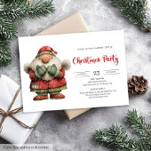 Funny Santa Claus Playful Editable Digital Party  Kaart