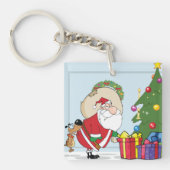 Funny Santa Claus Sleutelhanger (Voorkant)