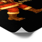 Funny Santa Claus Snow Diggity Bout To Bag It Up  Poster (Hoek)