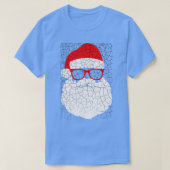 Funny Santa Claus staat voor zonnebrillen met Pet  T-shirt (Design voorkant)