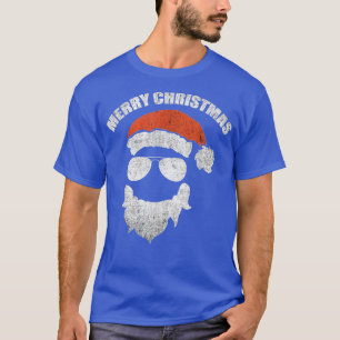 Funny Santa Claus staat voor zonnebrillen met Pet  T-shirt