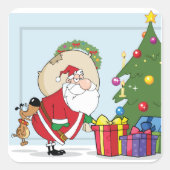Funny Santa Claus Stickers (Voorkant)
