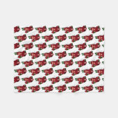 Funny Santa Claus Strawberry Farmer Fleece Deken (Voorkant (Horizontaal))