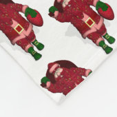 Funny Santa Claus Strawberry Farmer Fleece Deken (Hoek)