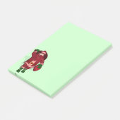Funny Santa Claus Strawberry Farmer Post-it® Notes (Schuin)