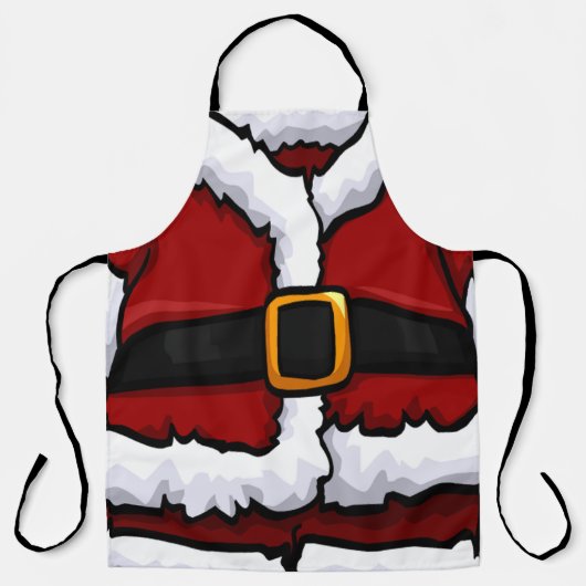 Funny Santa Claus Suit kerstkostuum Schort (Voorkant)