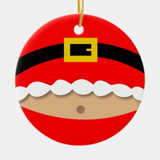 Funny Santa Claus Suit Ornament (Voorkant)