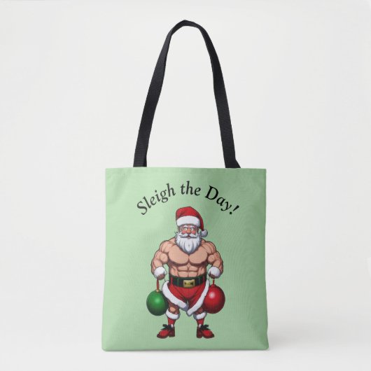 Funny Santa Claus Tote Bag (Voorkant)