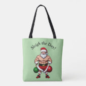Funny Santa Claus Tote Bag (Achterkant)