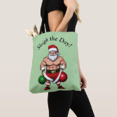 Funny Santa Claus Tote Bag (Dichtbij)