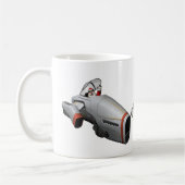 Funny Santa Claus uit de buitenruimte Koffiemok (Links)