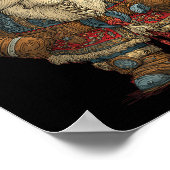 Funny Santa Claus Viking Costume For Boys And Girl Poster (Hoek)