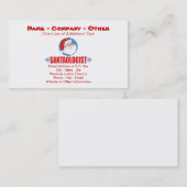 Funny Santa Claus Visitekaartje (Voorkant / Achterkant)