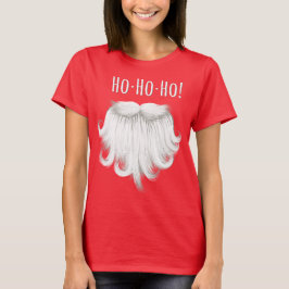 Funny Santa Claus white beard lacht "Ho ho ho" T-shirt