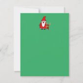 Funny Santa Claus with baby moose (Achterkant)