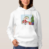 Funny Santa Claus Womens Hoodie (Voorkant)