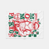Funny Santa Claus Your Mom Like My Package Christm Fleece Deken (Voorkant (Horizontaal))