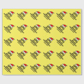 Funny Santa Claus-zonnebril, aangepast voor kerstm Cadeaupapier (Vlak)