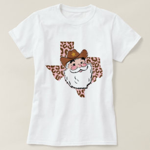Funny Santa Cowboy Texas Kerstmis T-shirt