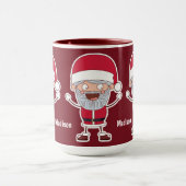 Funny Santa Custom name mokken (Midden)