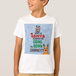 Funny Santa die Chimney Joke Kinder omlaag gaat T-shirt