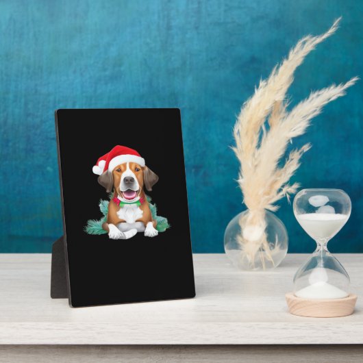 Funny santa dog Oversized T-Shirt Fotoplaat (Zijkant)