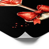 Funny Santa Drinking Martini Christmas Humor Men W Poster (Hoek)