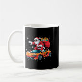 Funny Santa Driving Srt Car Xmas Pajama Christmas Koffiemok (Links)
