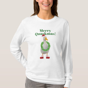 Funny Santa Duck Merry Quackmas T-Shirt