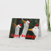 Funny Santa Ducks FotoKerstmis Feestdagen Kaart (Voorkant)