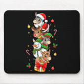 Funny Santa Elf Snowman Christmas Womens Mens Kids Muismat (Voorkant)