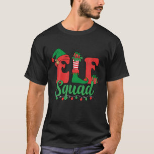 Funny Santa Elf Squad Kerstfamilie, overeenstemmin T-shirt