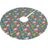 Funny Santa en Rabbits Kerstboom Rok (Gekanteld)