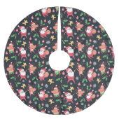 Funny Santa en Rabbits Kerstboom Rok (Voorkant)