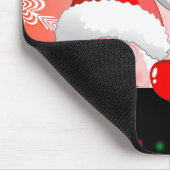 Funny Santa en Reindeer Cartoon Mousepad Muismat (Hoek)