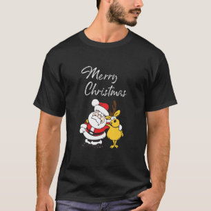 Funny Santa en Reindeer T-shirt
