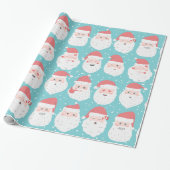 Funny Santa faceit kerstcadeautje Cadeaupapier (Uitgerold)