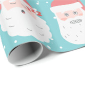 Funny Santa faceit kerstcadeautje Cadeaupapier (Rol Hoek)