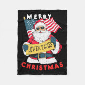 Funny Santa Fleece Deken (Voorkant)