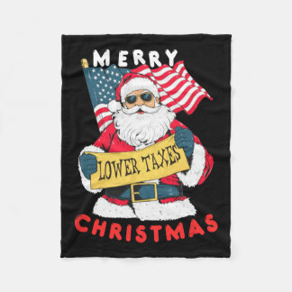 Funny Santa Fleece Deken