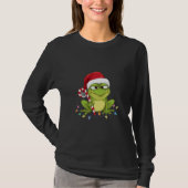 Funny Santa Frog Christmas Shirt - Cute Frog with  (Voorkant)