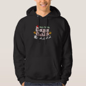 Funny Santa Gaga Claus kerstwedstrijd familie G Hoodie (Voorkant)