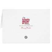 Funny Santa Global Warming-kerstKaart (Achterkant Horizontaal)