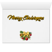 Funny Santa Global Warming-kerstKaart (Binenzijde Horizontaal (Onderkant))