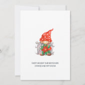 Funny Santa Gnomes kerst Holiday Open House Kaart (Achterkant)