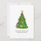 Funny Santa Gnomes kerst Holiday Open House Kaart (Achterkant)