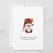 Funny Santa Gnomes kerst Holiday Open House Kaart (Achterkant)